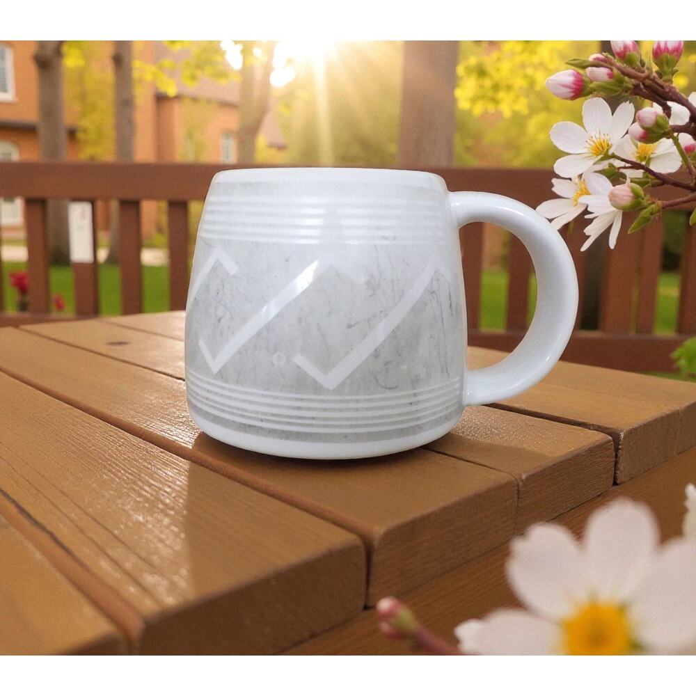 Geometric Gray Mug Treasure Chest Southwest Las Cruces No 5  New Mexico  1998
